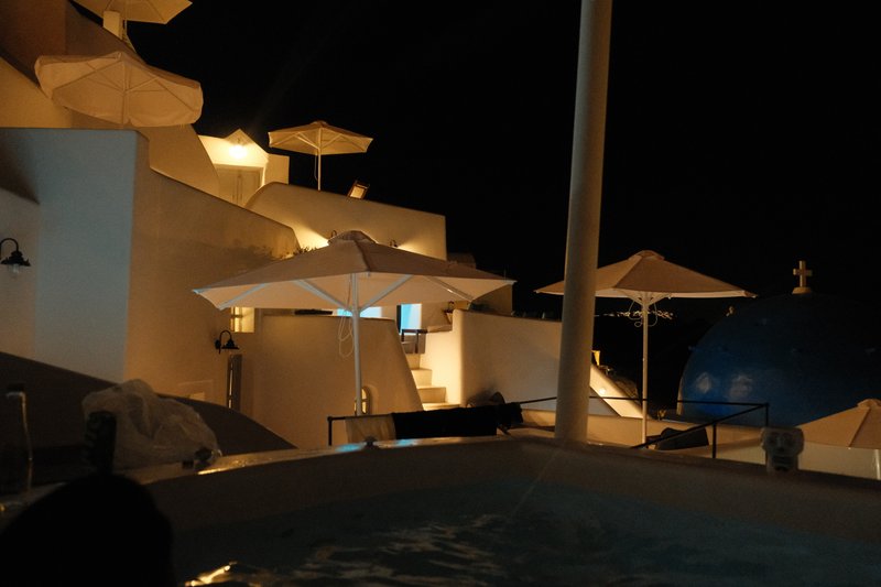 Jacuzzi de noche