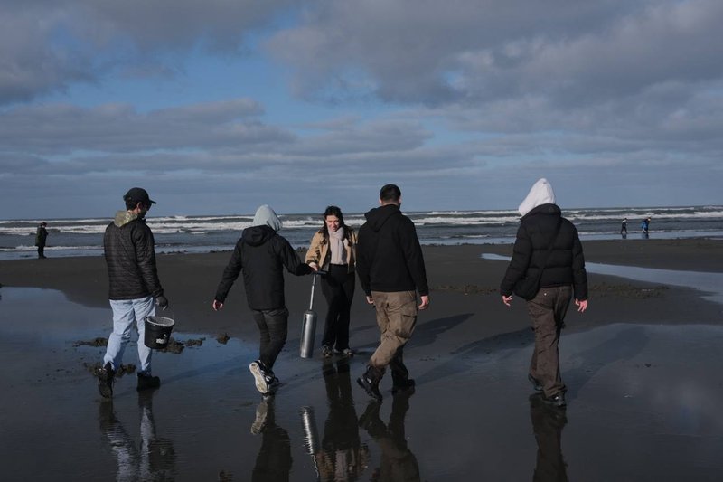 Clamming en Grays Harbor